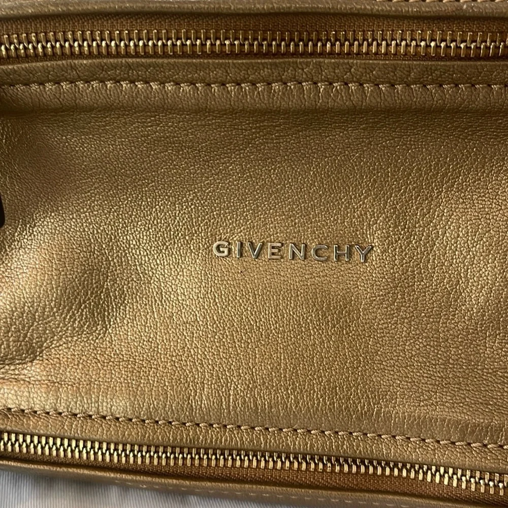 Givenchy Pandora Mini crossbody bag golden brown - Picture 3 of 17